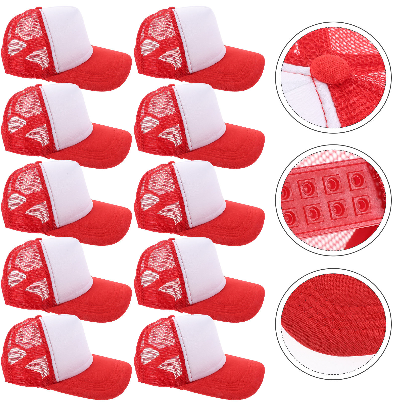 10Pcs Blank Mesh Baseball Hat  - Hat Sublimation Blank recensione e prezzo