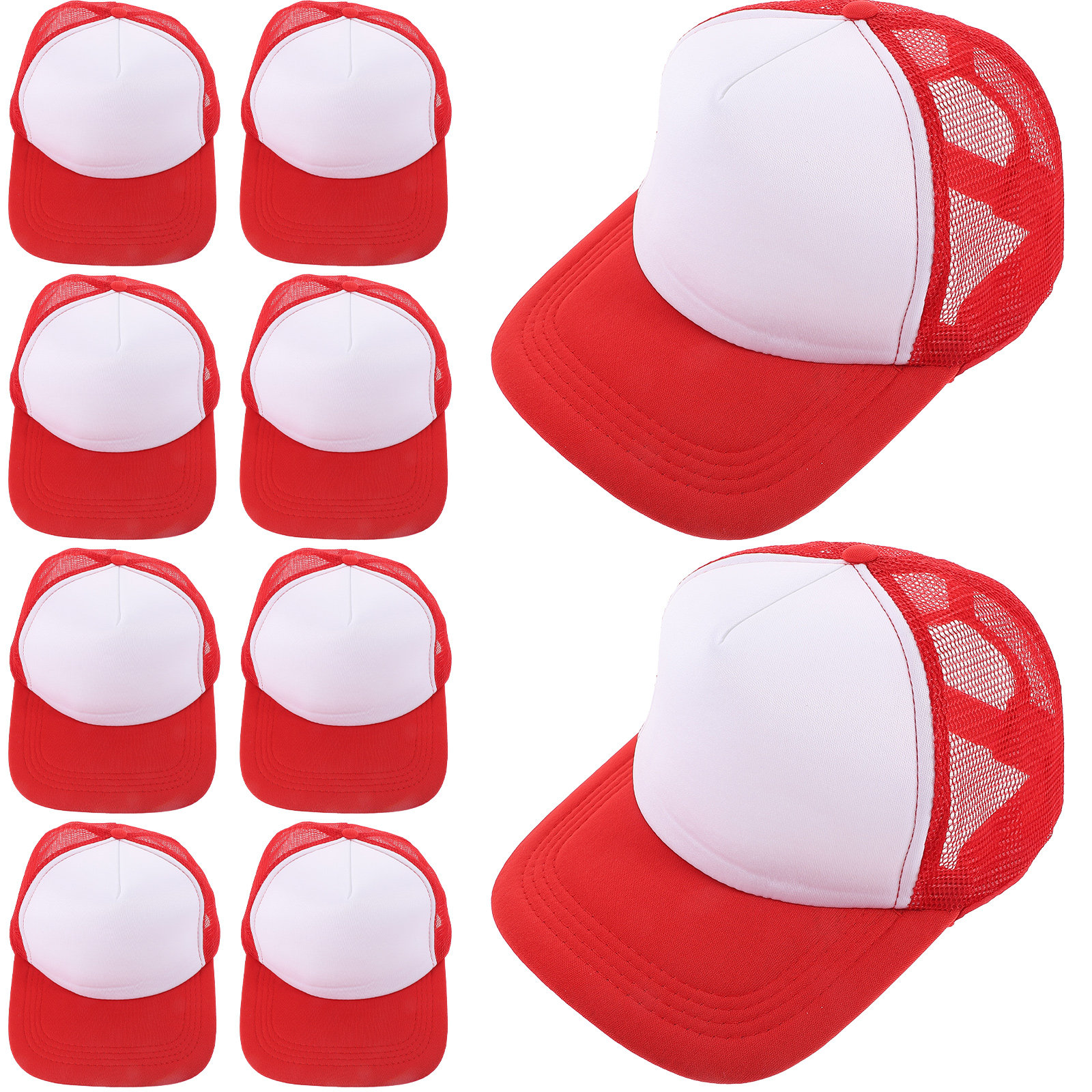 10Pcs Blank Mesh Baseball Hat  - Hat Sublimation Blank recensione e prezzo