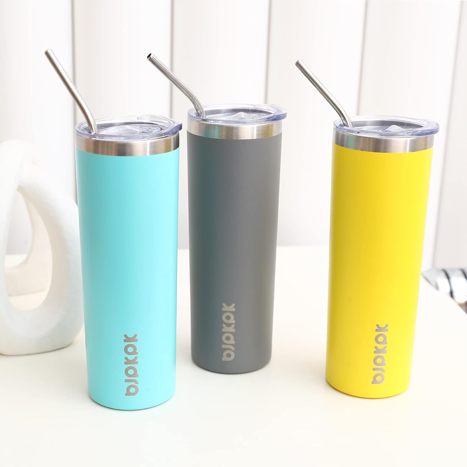 20 oz Skinny Tumbler with Lid, - Tumbler 20Oz White recensione e prezzo