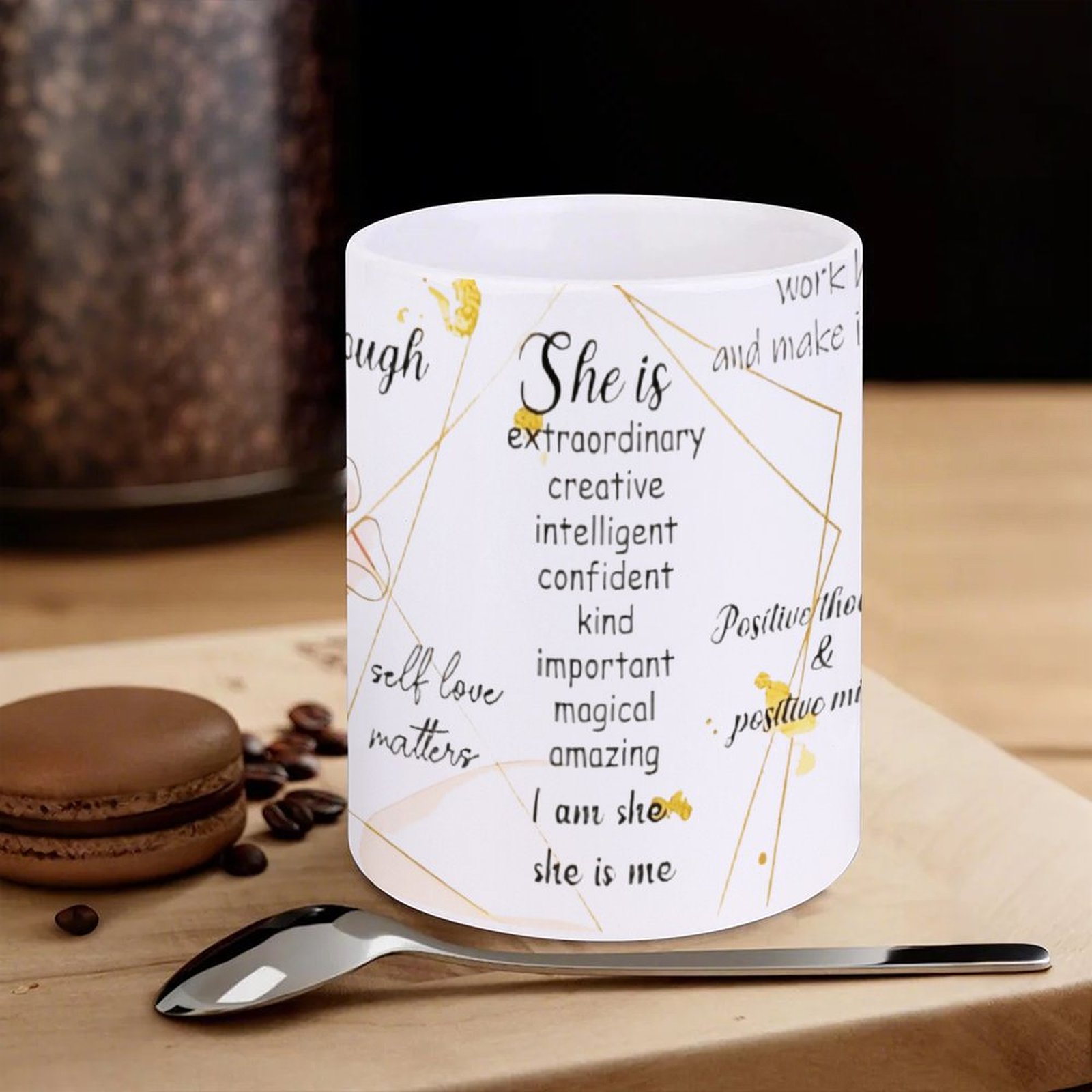 A Poster With A Quote About Sh - Sublimation Mug White recensione e prezzo