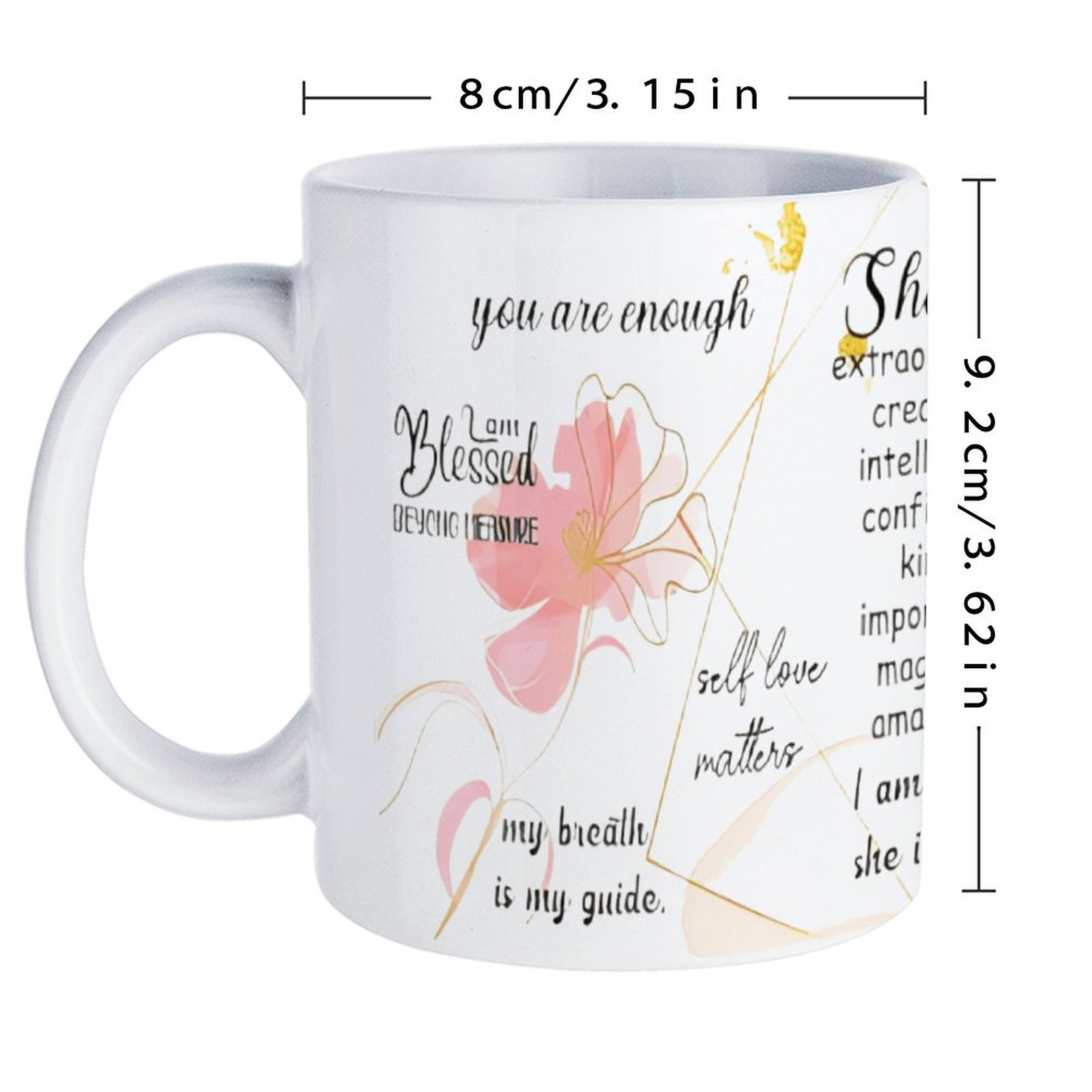 A Poster With A Quote About Sh - Sublimation Mug White recensione e prezzo