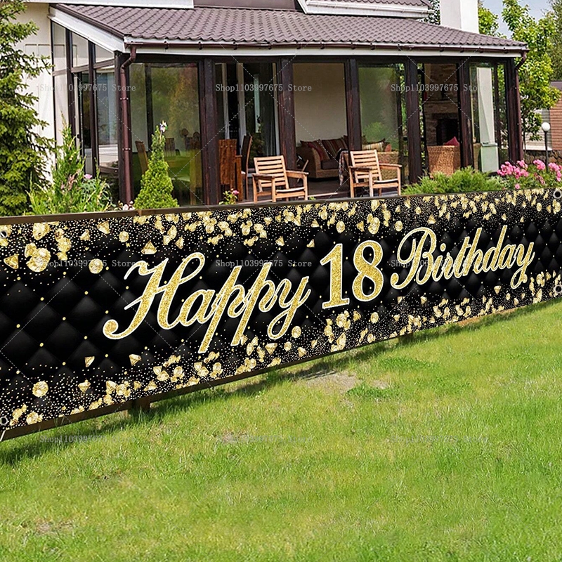 Happy 18th Birthday Banner Dec - Yard Sign Blank recensione e prezzo