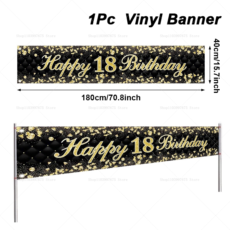Happy 18th Birthday Banner Dec - Yard Sign Blank recensione e prezzo
