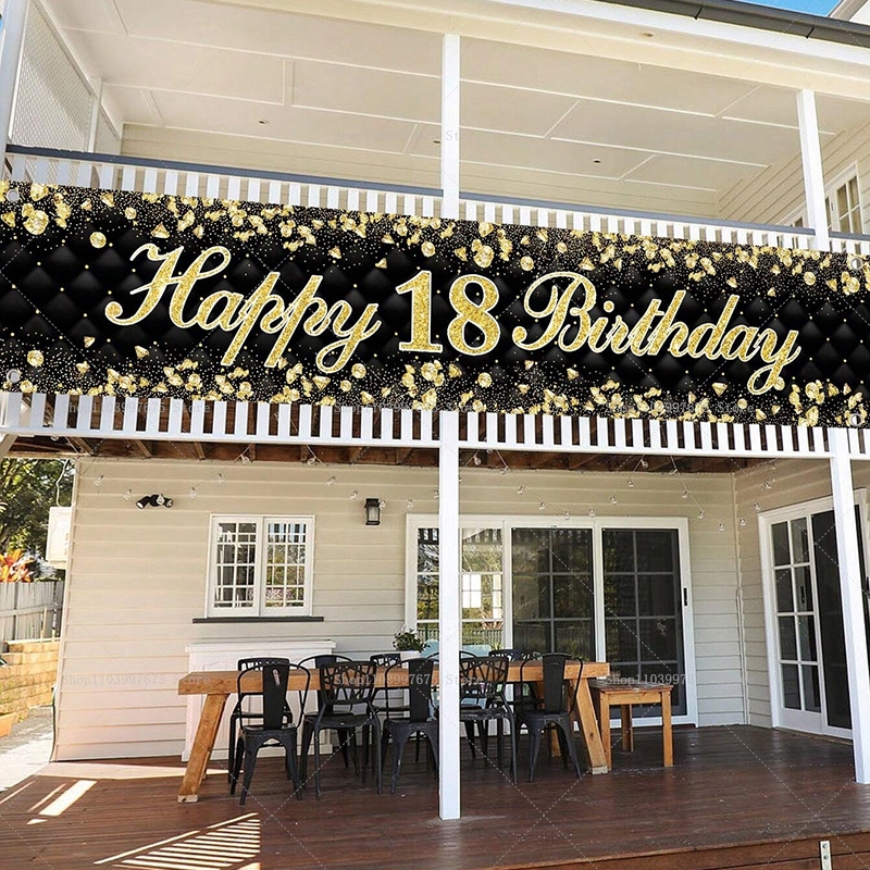 Happy 18th Birthday Banner Dec - Yard Sign Blank recensione e prezzo
