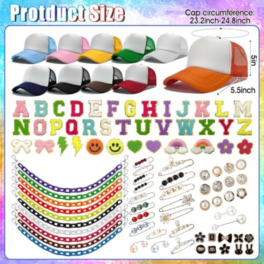 10 Pack Blank Trucker Hats DIY - Hat Sublimation Blank recensione e prezzo