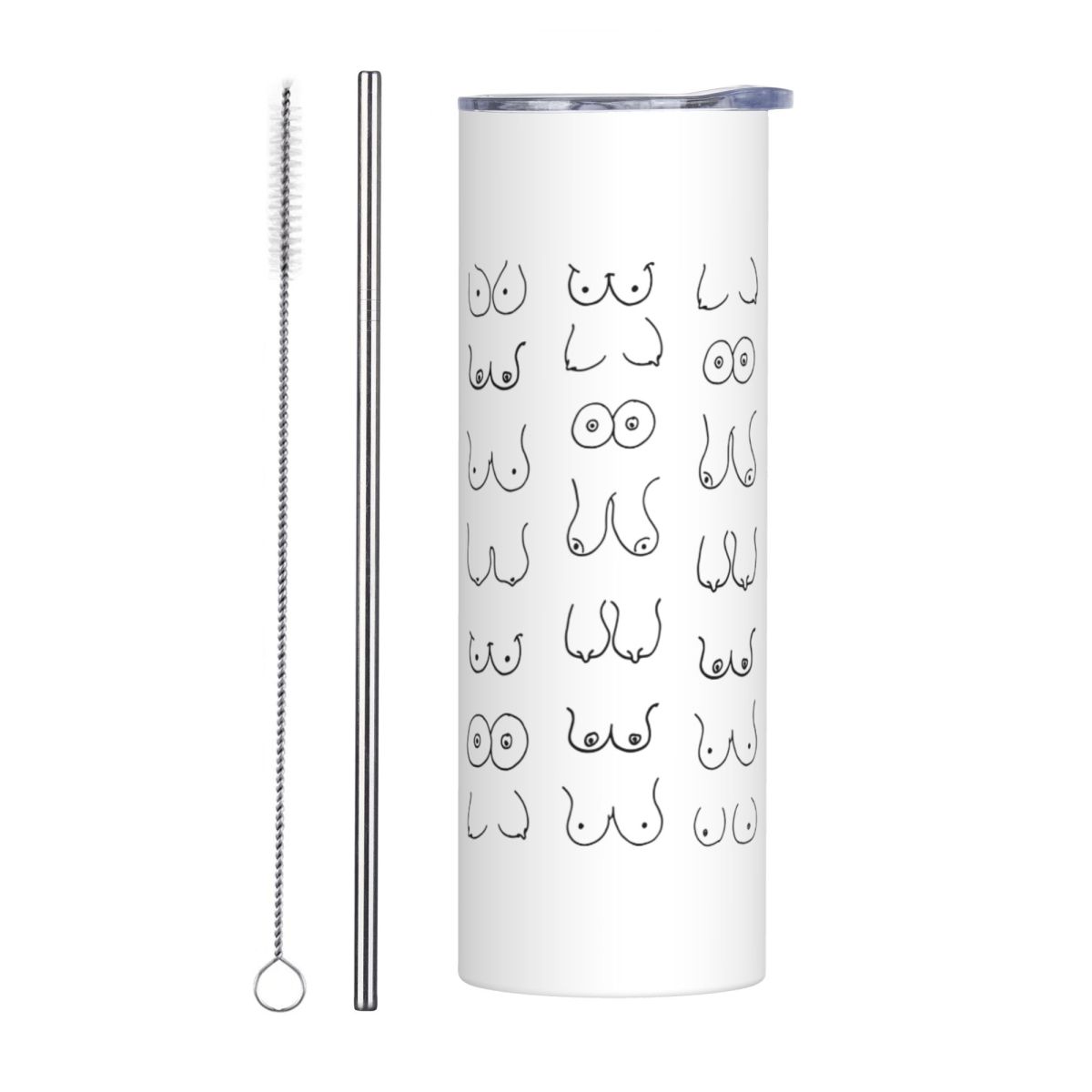 Black And White Tits Drawing S - Tumbler 20Oz White recensione e prezzo
