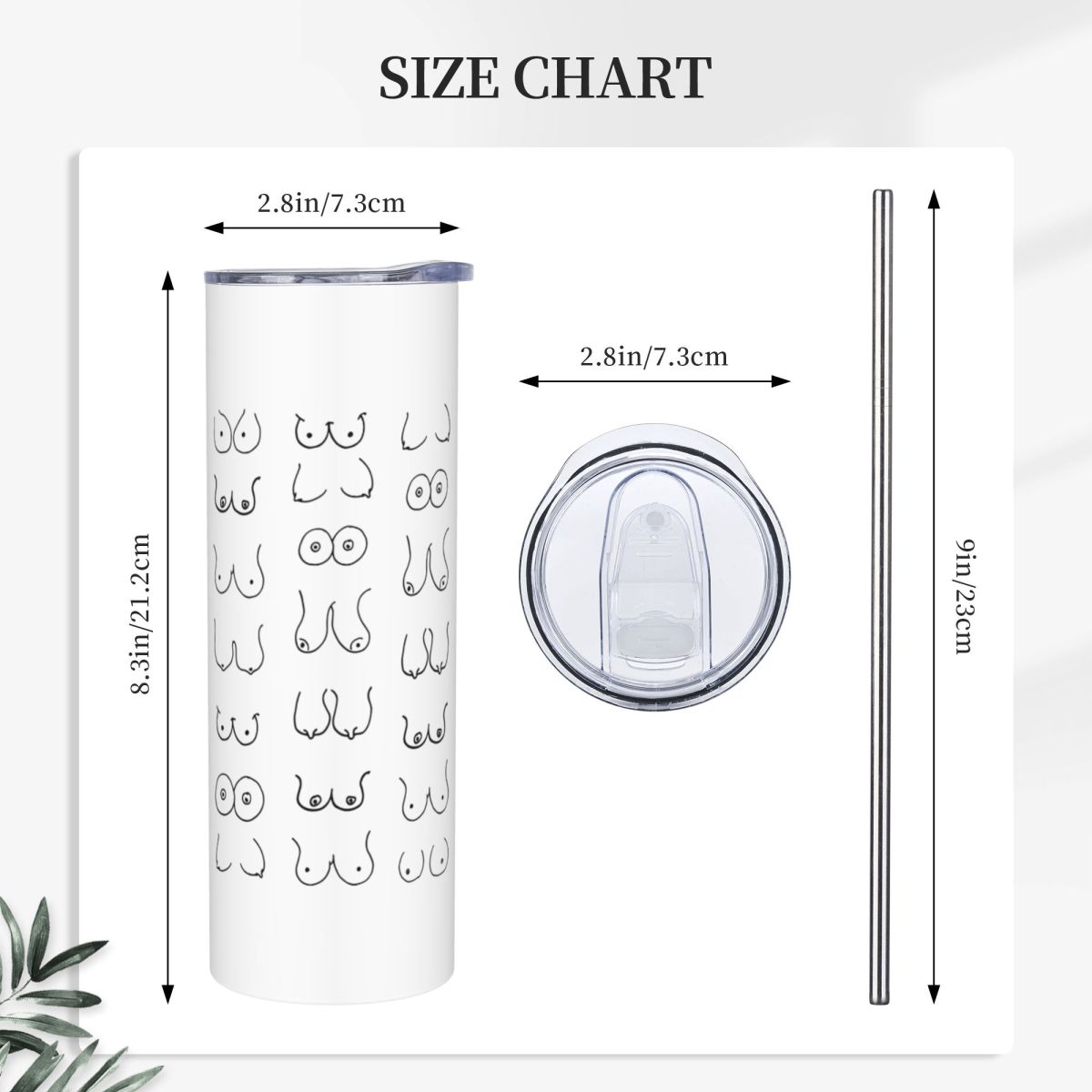Black And White Tits Drawing S - Tumbler 20Oz White recensione e prezzo