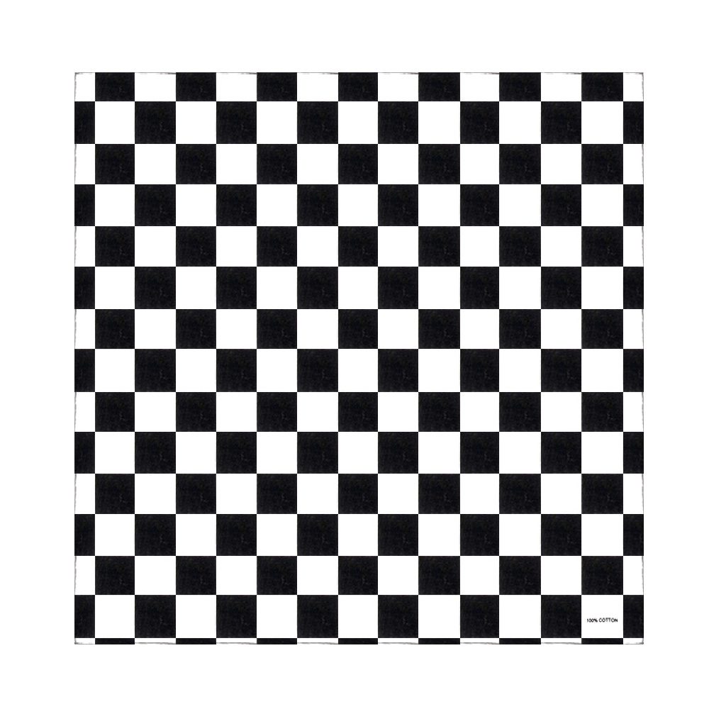 Bandana Checkered Flag Auto Ra - Bandana Blank White recensione e prezzo