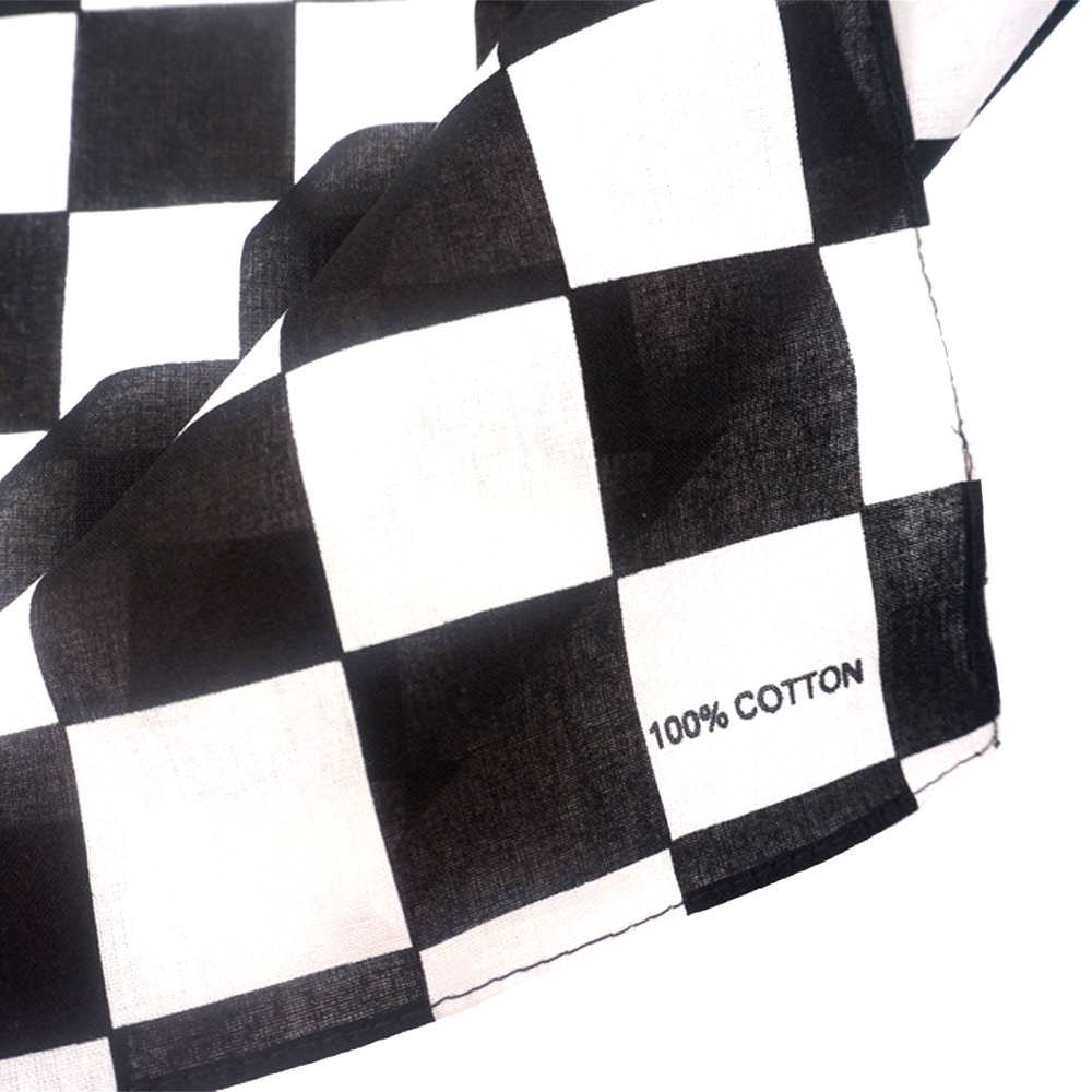 Bandana Checkered Flag Auto Ra - Bandana Blank White recensione e prezzo