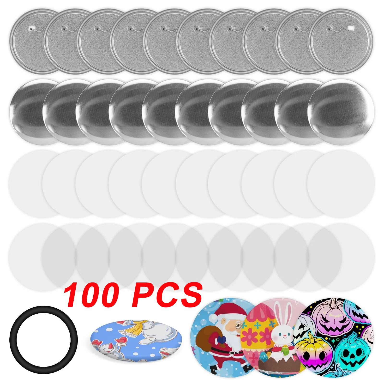 100PCS Blank Button Making Sup - Button Badge Blank recensione e prezzo
