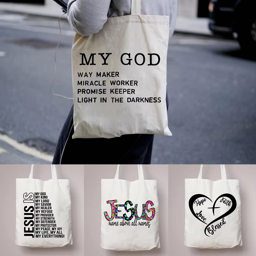 All My Hope Is in Jesus Patter - Tote Bag Sublimation recensione e prezzo