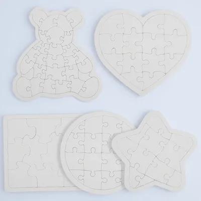 5Pcs White Blank Jigsaw Puzzle - Puzzle Blank White recensione e prezzo