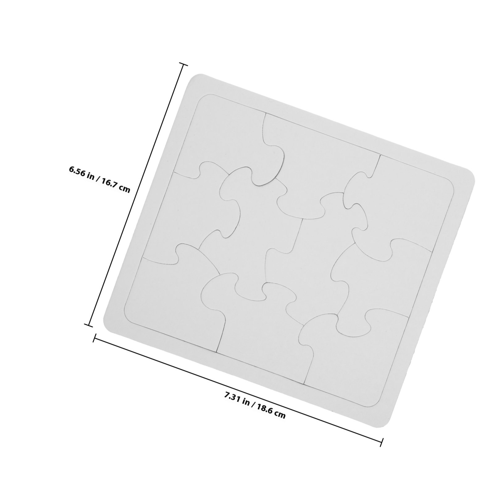 5Pcs White Blank Jigsaw Puzzle - Puzzle Blank White recensione e prezzo