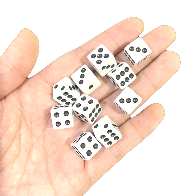 Wholesale 1000pcs Dots Dice 10 - Puzzle Blank White recensione e prezzo