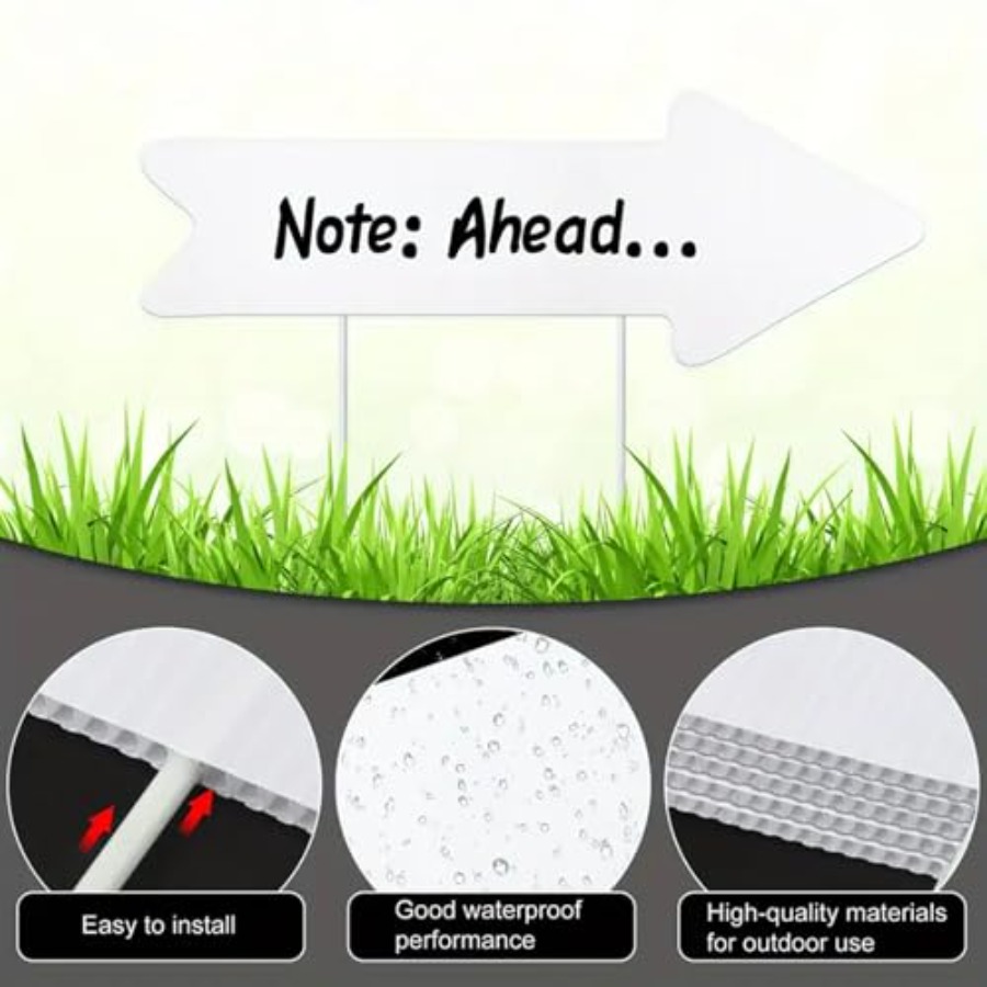 Blank-Arrow-Signs with Stakes  - Yard Sign Blank recensione e prezzo