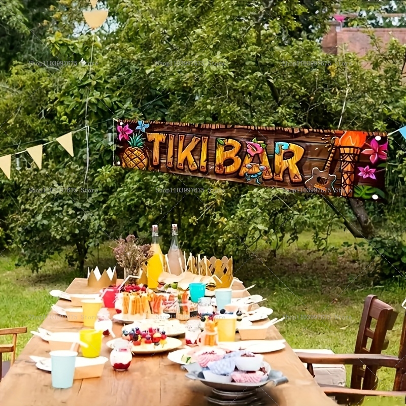 Tiki Bar Banner Tropical Hawai - Yard Sign Blank recensione e prezzo