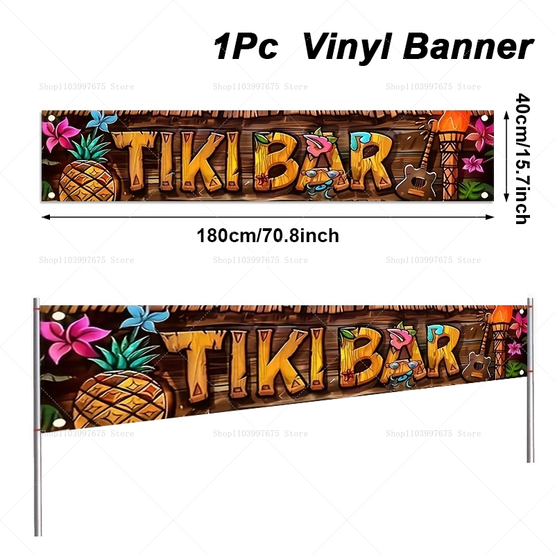 Tiki Bar Banner Tropical Hawai - Yard Sign Blank recensione e prezzo