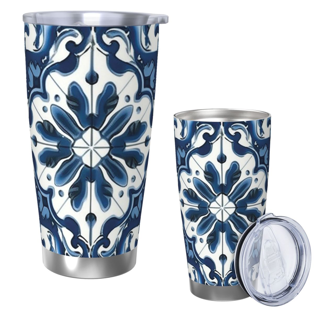 Blue And White Majolica Patter - Tumbler 20Oz White recensione e prezzo