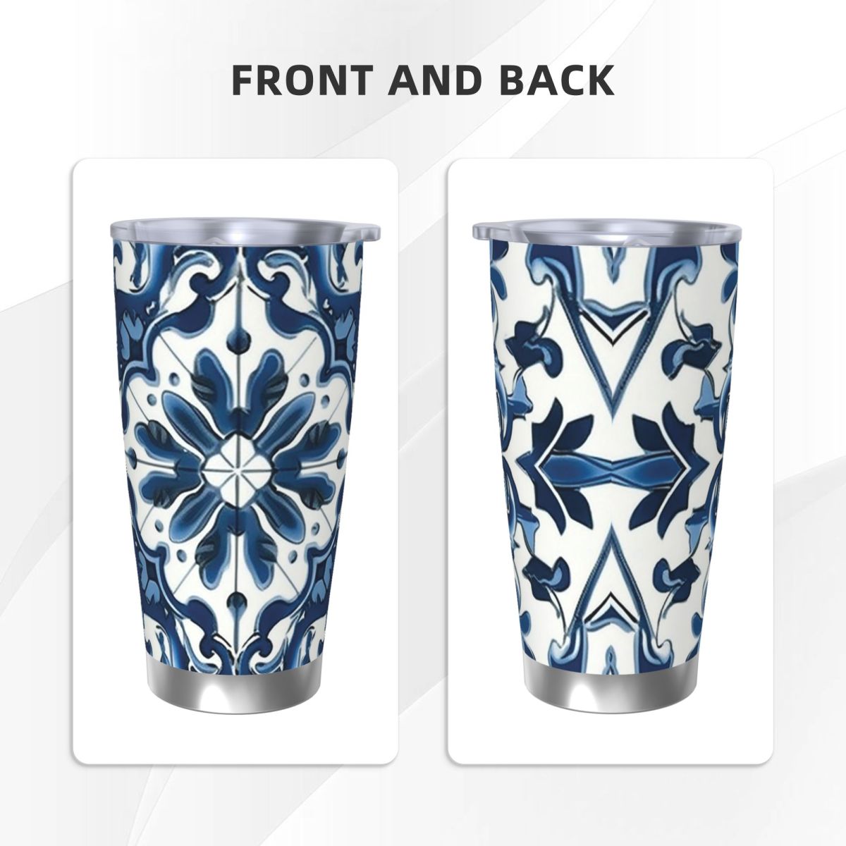 Blue And White Majolica Patter - Tumbler 20Oz White recensione e prezzo