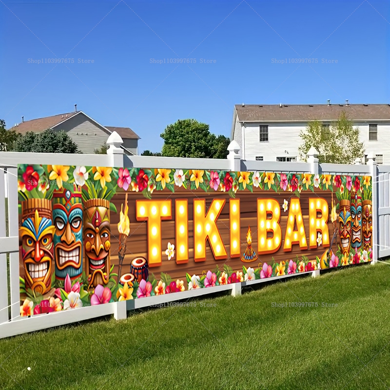 Vibrant Tiki Bar Banner Tropic - Yard Sign Blank recensione e prezzo