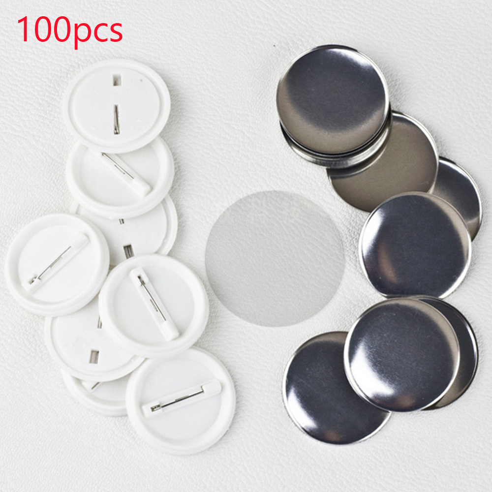 100Pcs/set Plastic Blank Badge - Button Badge Blank recensione e prezzo