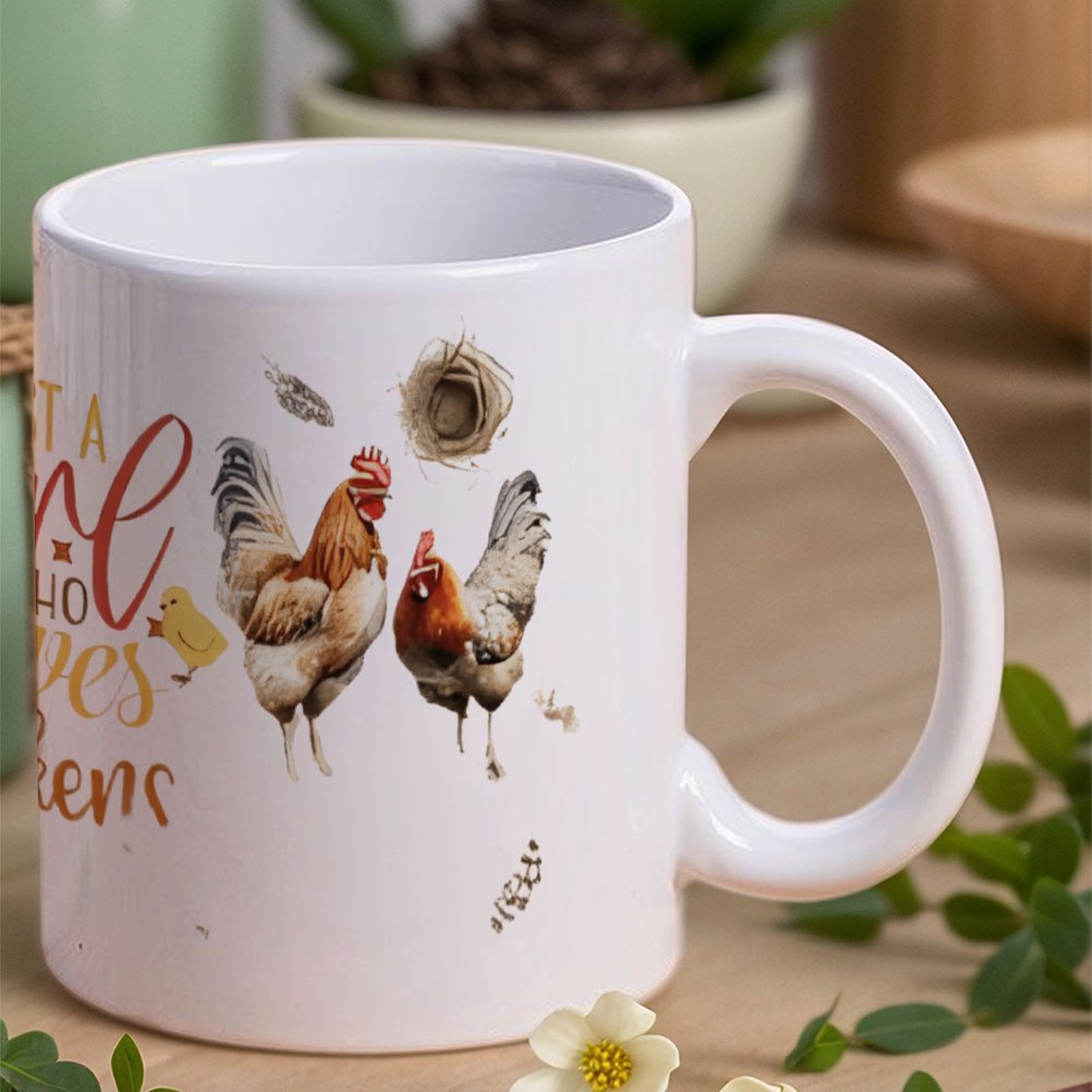 Just A Girl Who Loves Chickens - Sublimation Mug White recensione e prezzo