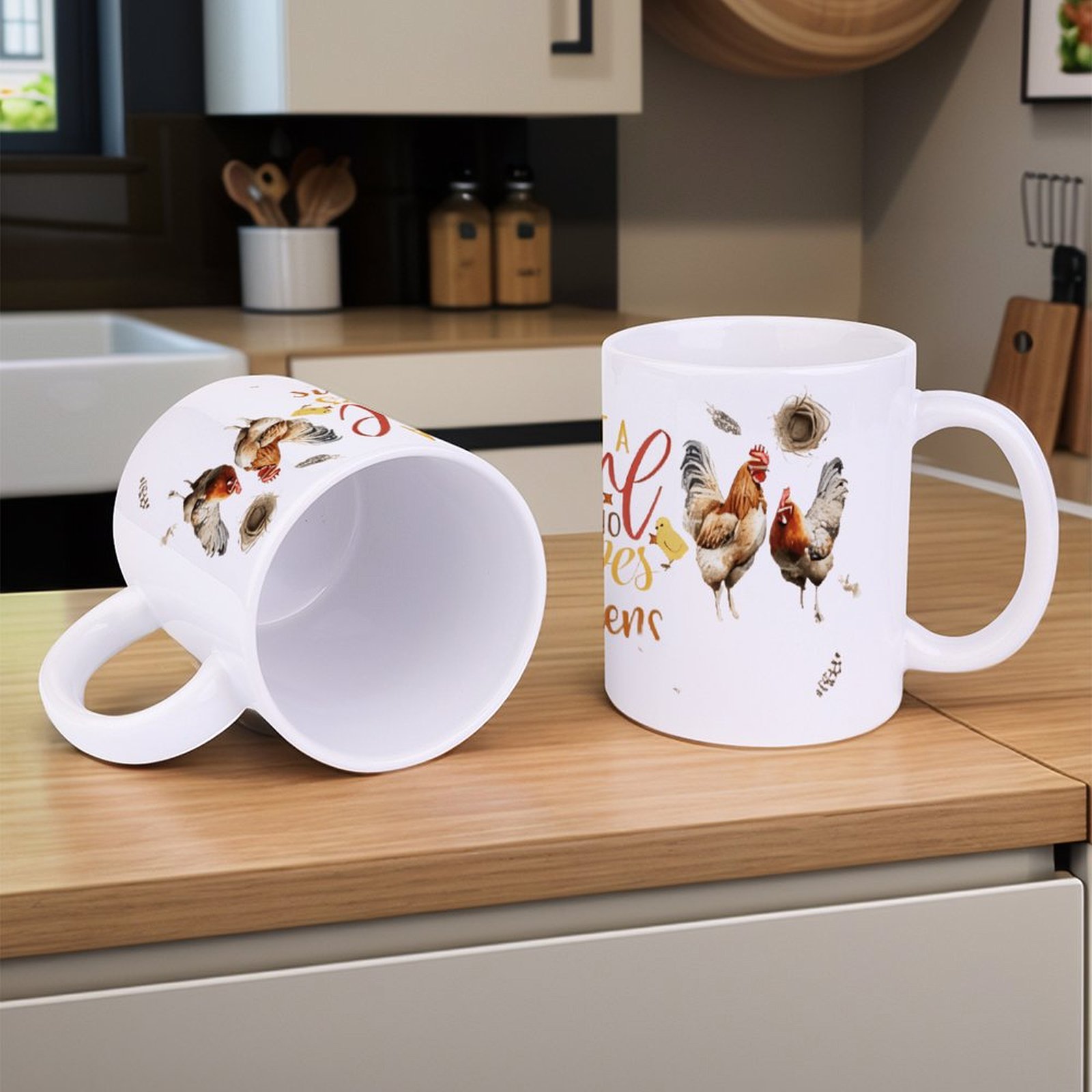 Just A Girl Who Loves Chickens - Sublimation Mug White recensione e prezzo