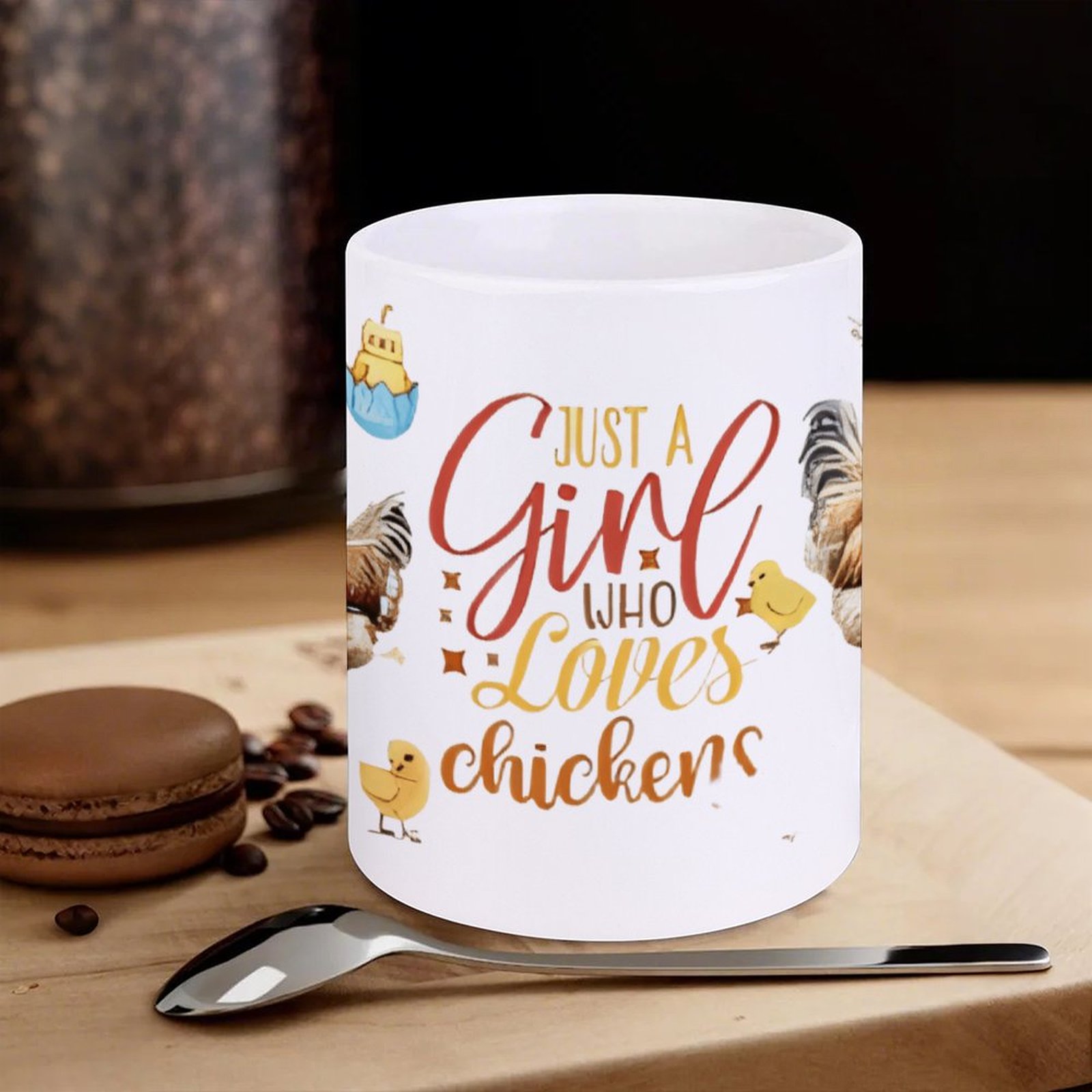 Just A Girl Who Loves Chickens - Sublimation Mug White recensione e prezzo