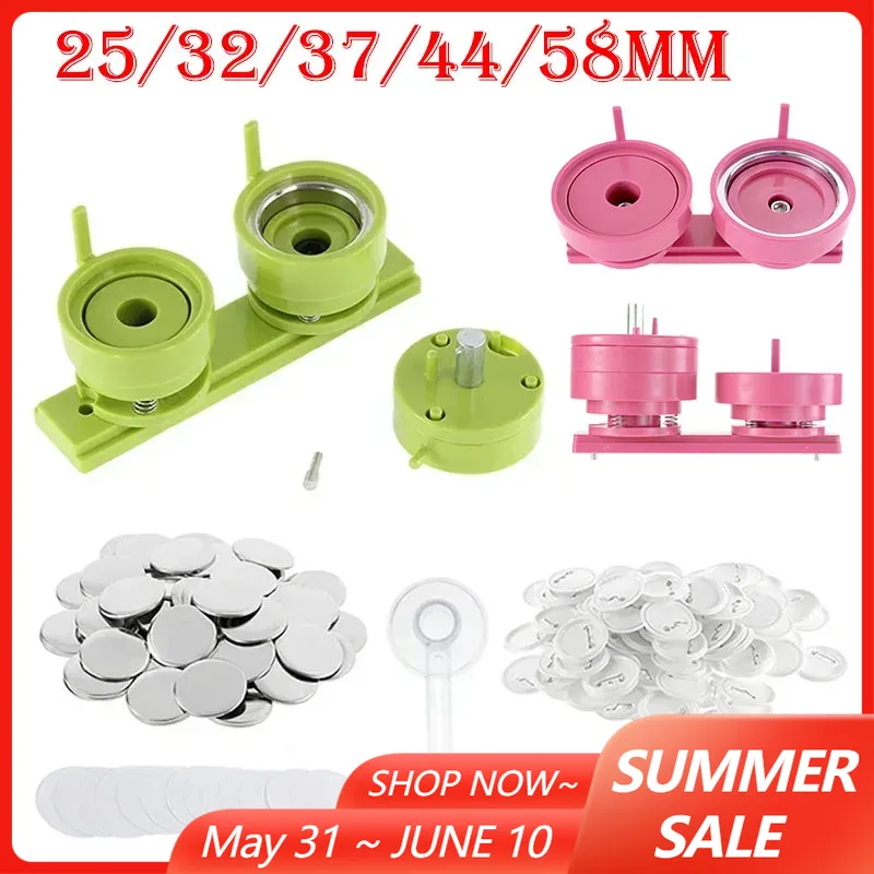 100Sets 25/32/37/44/58mm Badge - Button Badge Blank recensione e prezzo