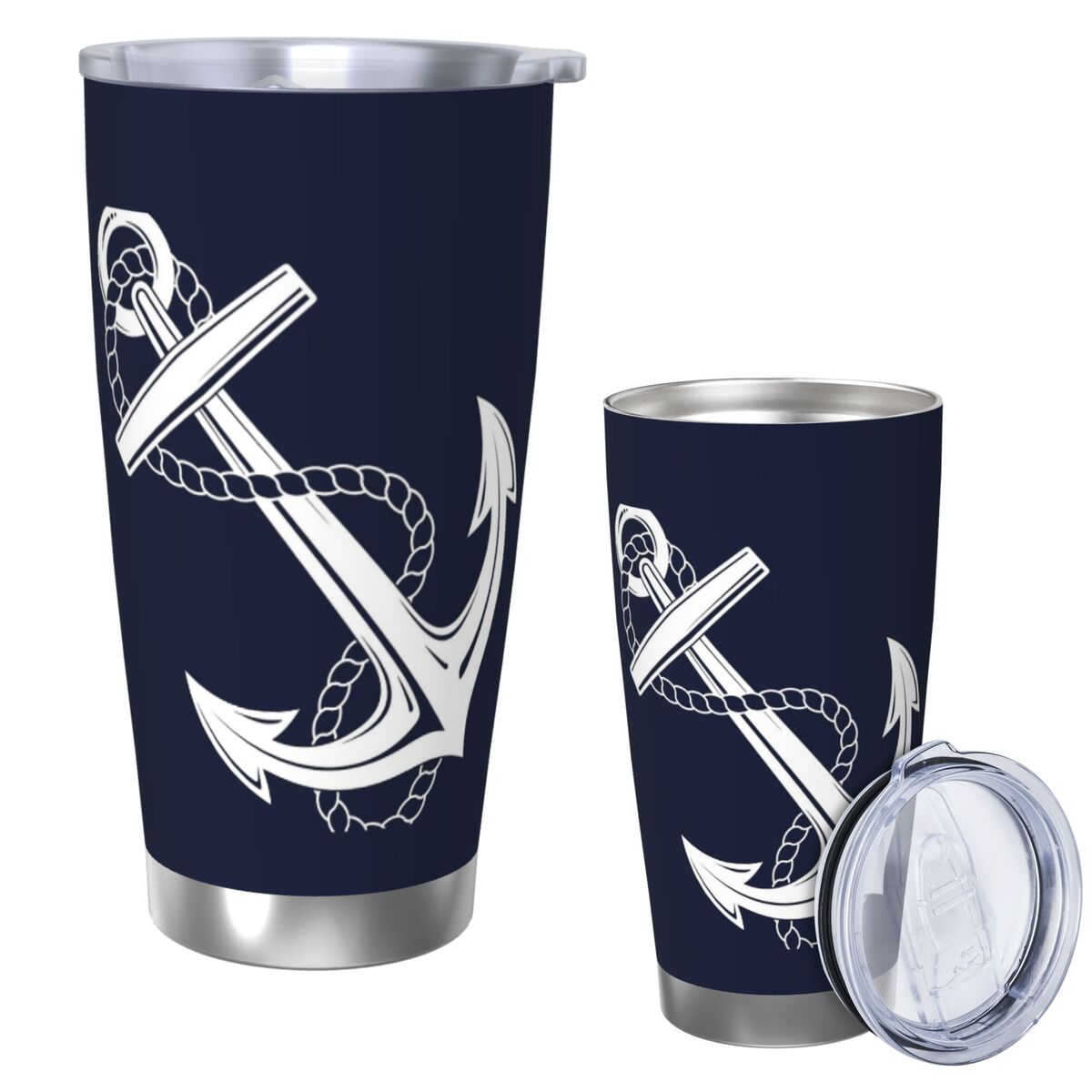 Anchor Nautical White & Navy S - Tumbler 20Oz White recensione e prezzo